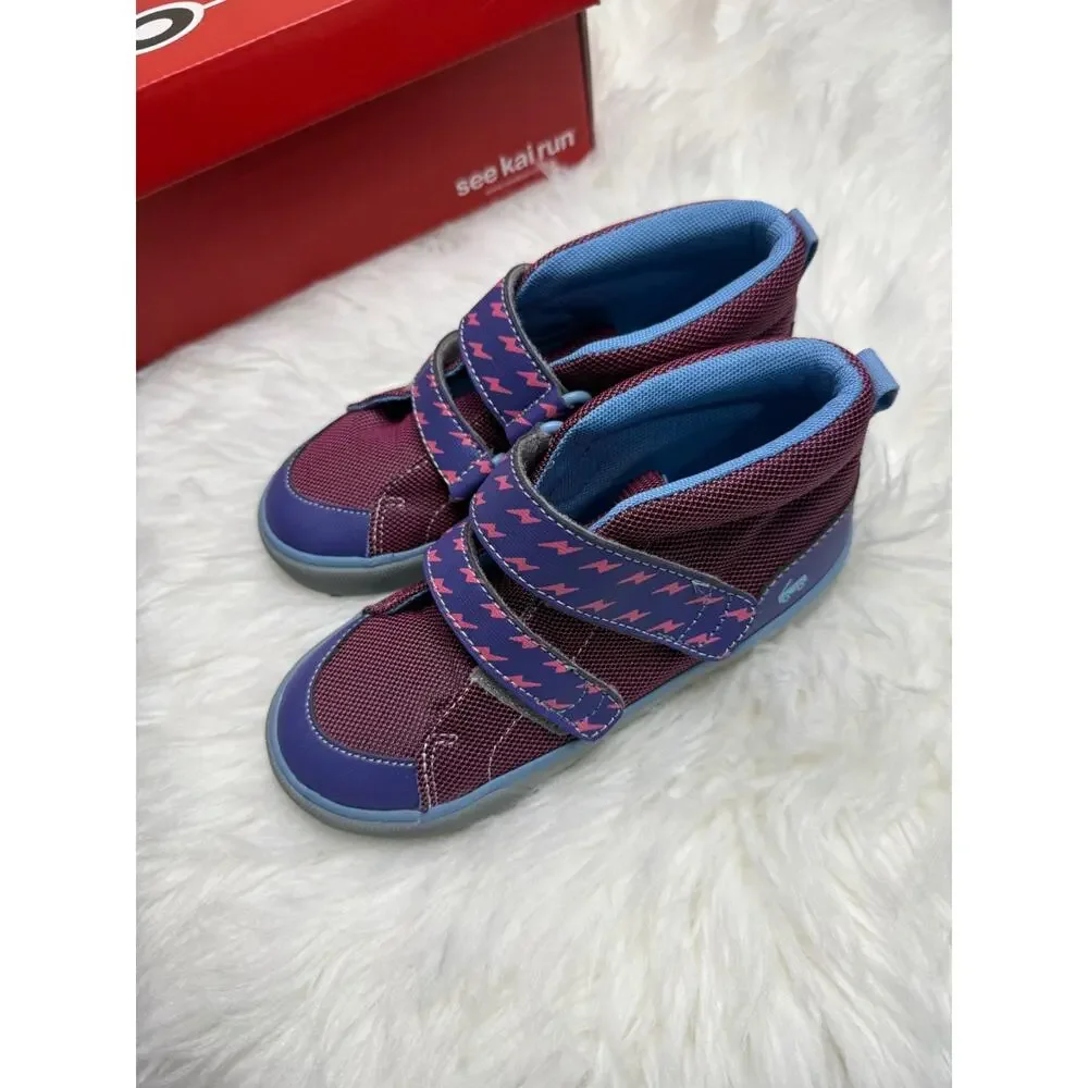 See Kai Run Dean Adapt Berry Adaptive Sneakers Kids Size 13 Purple Pink